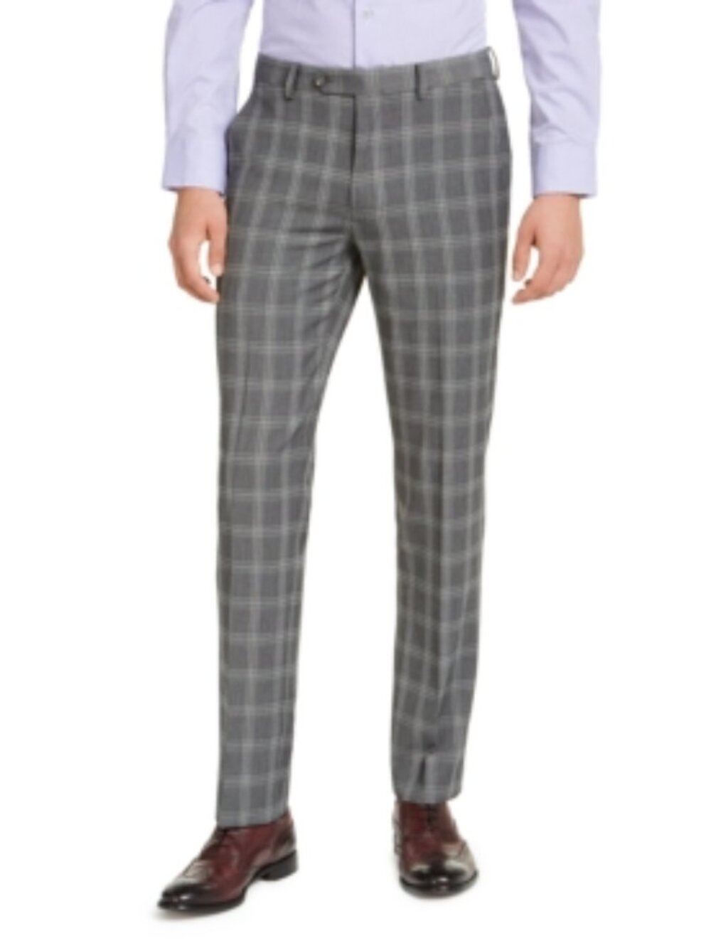 Alfani Mens Woven Plaid Dress Pants NWT